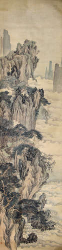 袁  江(1662-1735) 山水 绢本设色 立轴