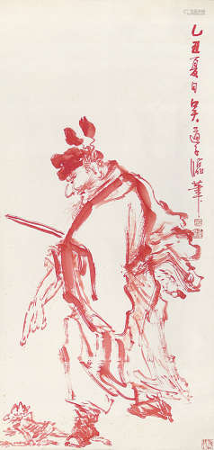 王  震(1867-1938) 钟馗 纸本设色 立轴