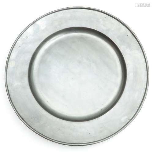 A Pewter Cardinal dish