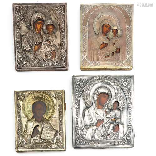 A Collection of Four Russian Icons