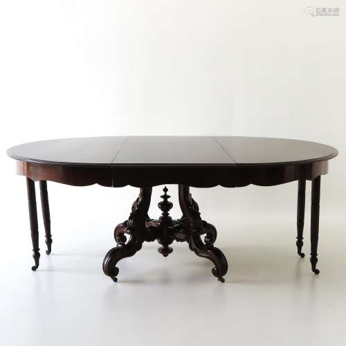 A Mahogany Table with Leaf