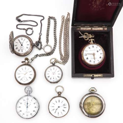 A Collection of Seven Pocket Watches