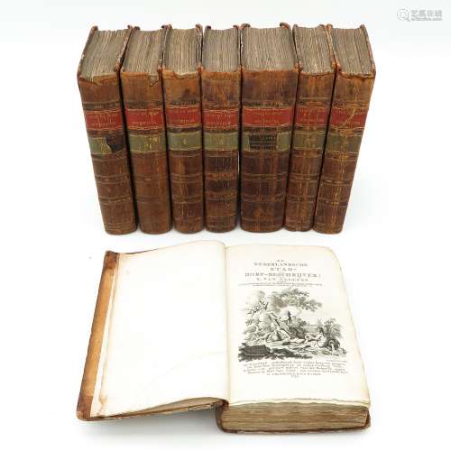 A Series of Eight Antique Books