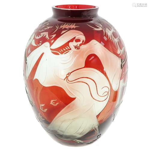 An Art Glass Vase