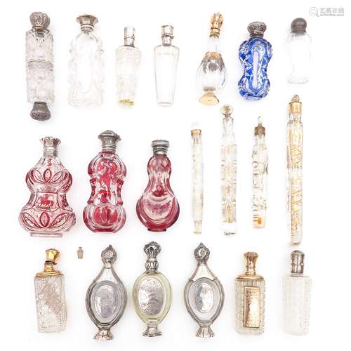 A Collection of 20 Perfume Bottles