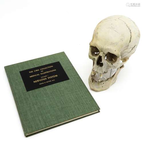 A Skull and Book