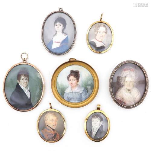 A Collection of 18th - 19th Century Miniatures