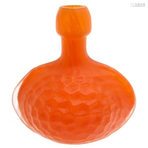 An Orange Glass Vase