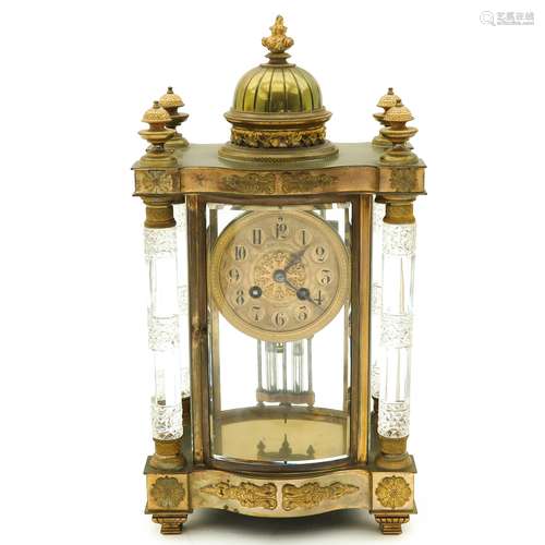 A Signed 19th Century Column Clock