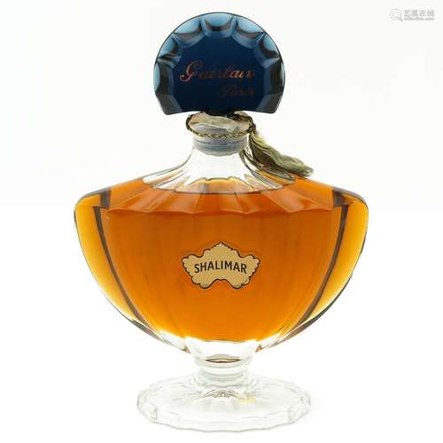 A Large Guerlain Paris Shalimar Perfume bottle