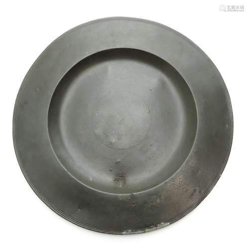 An 18th Century Pewter Cardinal Dish