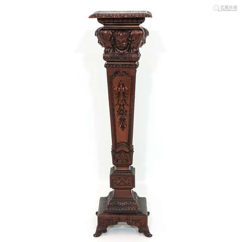 A Cast Iron Pedestal