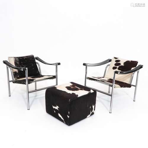 Two Le Corbusier Arm Chairs