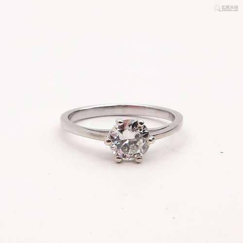 A Ladies Diamond Solitaire Ring 0.82 Carat