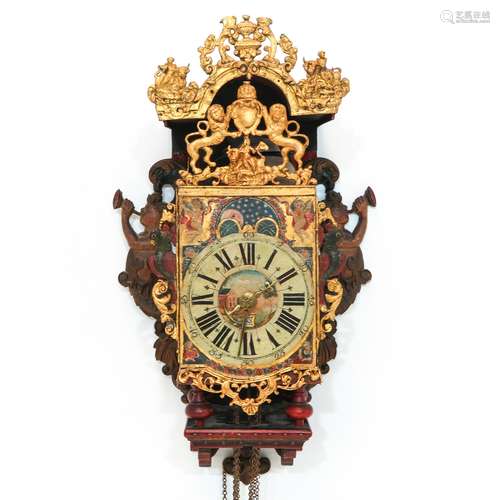 A Very Rare Friesland or Groningen Clock Circa 1775