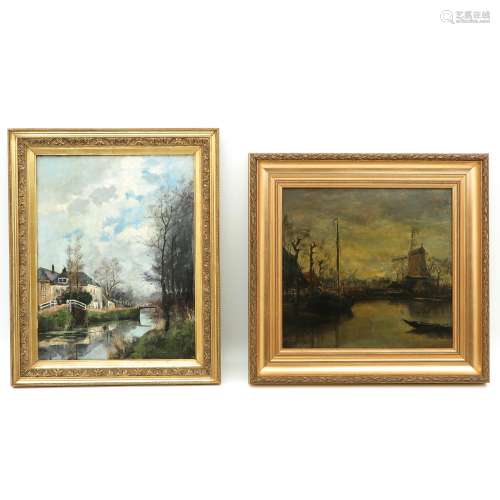 A Lot of Two Paintings