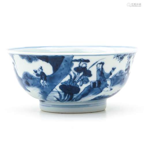 A Blue and White Bowl