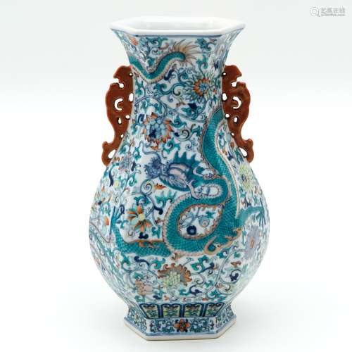 A Polychrome Vase