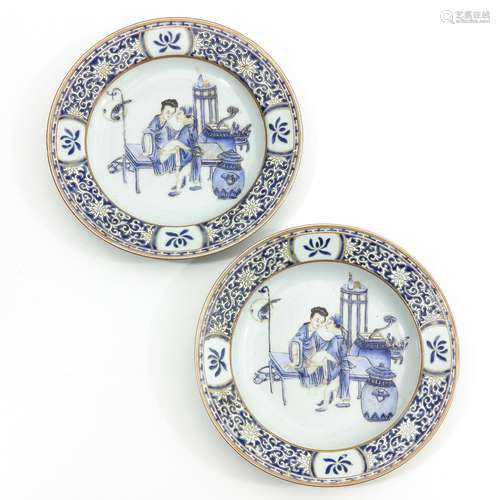 A Pair of Erotic Decor Plates