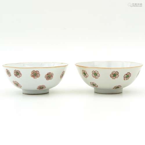 A Pair of Polychrome Bowls