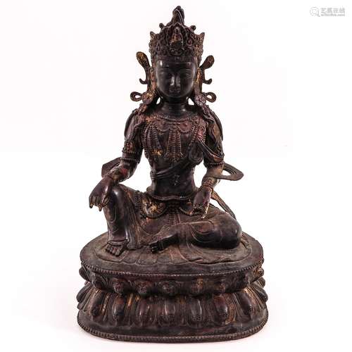 A Bronze Buddha Sculptue