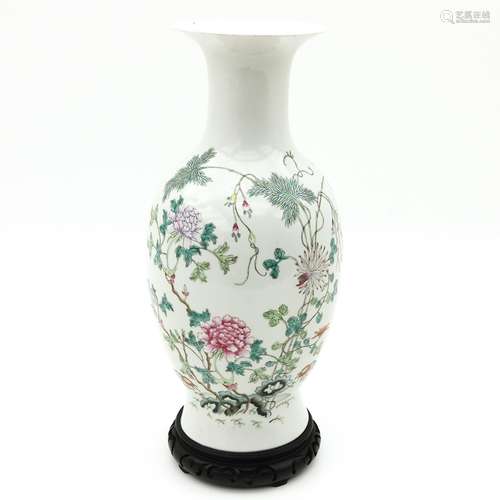 A Famille Rose Vase