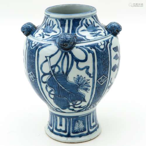 A Blue and White Vase