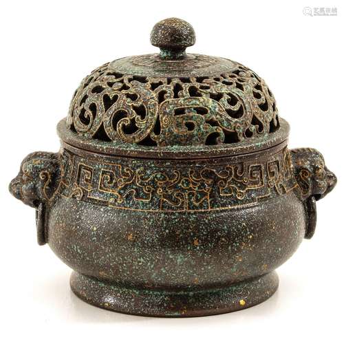 A Yixing Incense Bowl with Cover