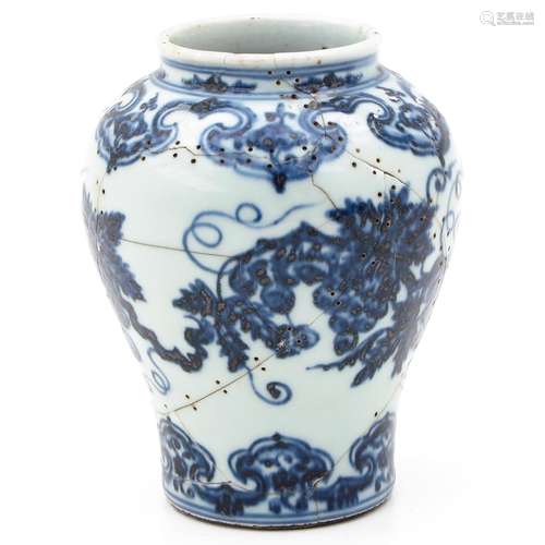 A Blue and White Vase