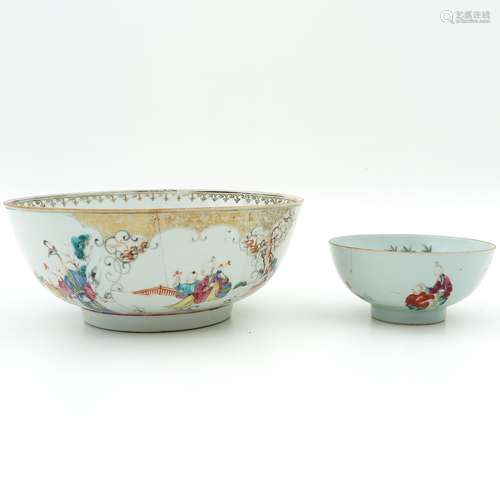 Two Polychrome Bowls