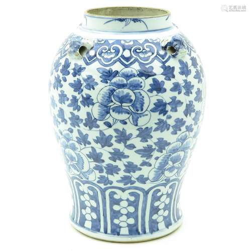 A Blue and White Vase