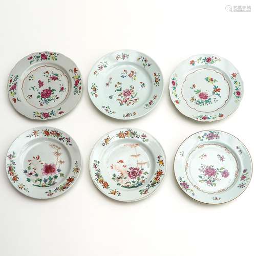 A Collection of Six Plates