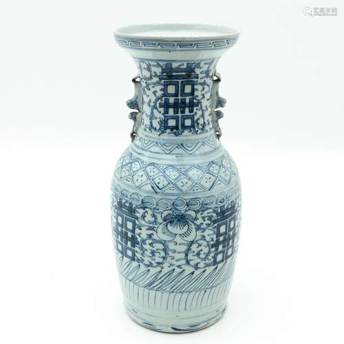 A Blue and White Vase