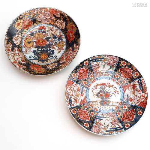 A Pair of Imari Chargers