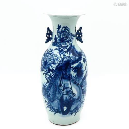 A Blue and White Vase