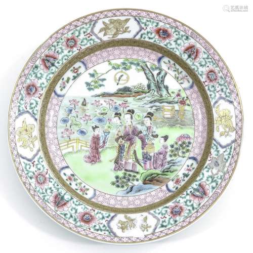 A Famille Rose Plate