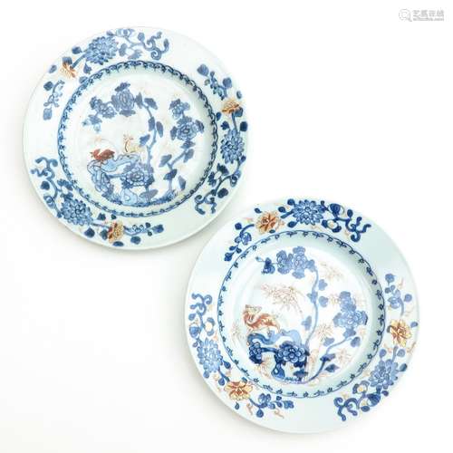 A Pair of Imari Plates