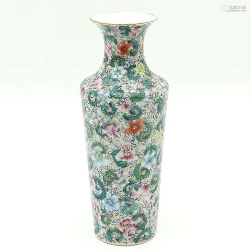 A Famille Rose Vase