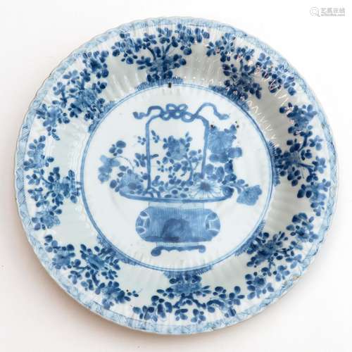 A Blue and White Plate