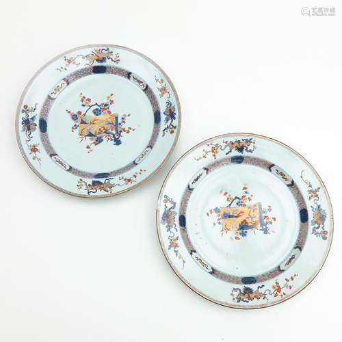 A Pair of Imari Chargers