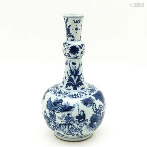 A Blue and White Vase