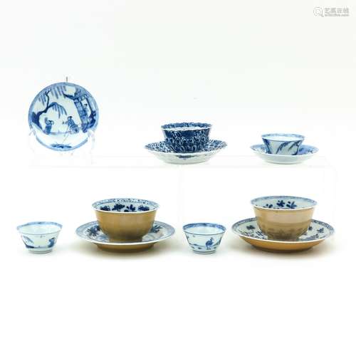 A Collection of Cups and Saucers