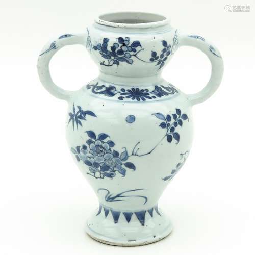 A Blue and White Vase