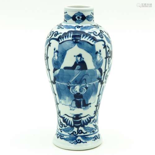 A Blue and White Vase