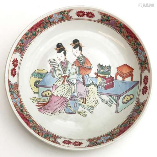 A Famille Rose Plate