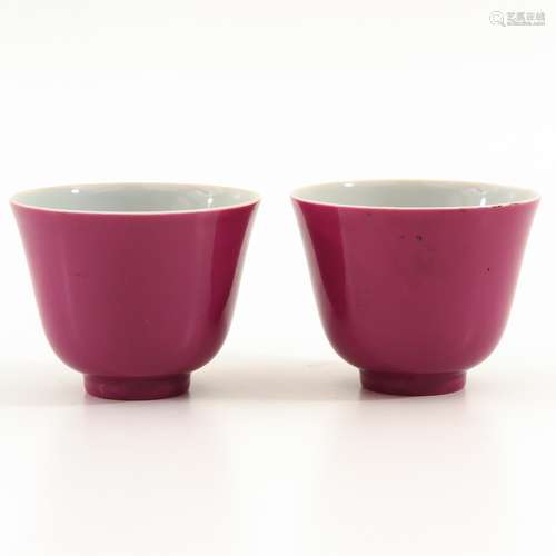 Two Ruby Cups