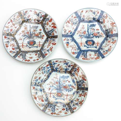 A Series of 3 Arita Plates