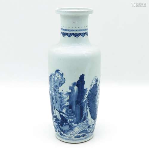 A Blue and White Vase