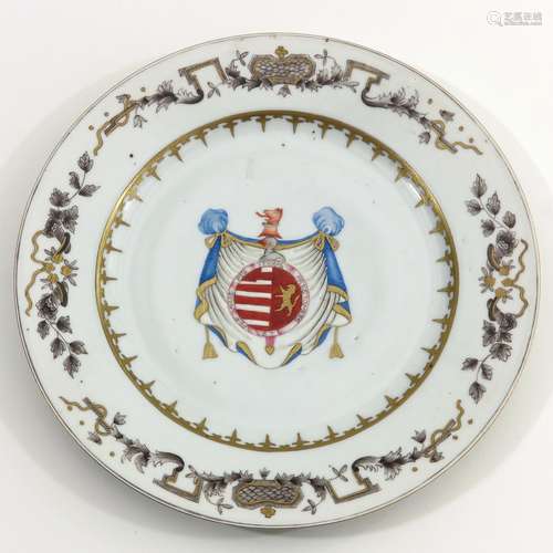 An Armorial Plate