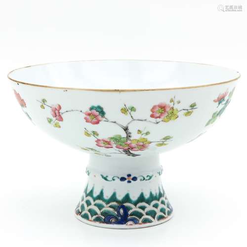 A Famille Rose Stemmed Bowl